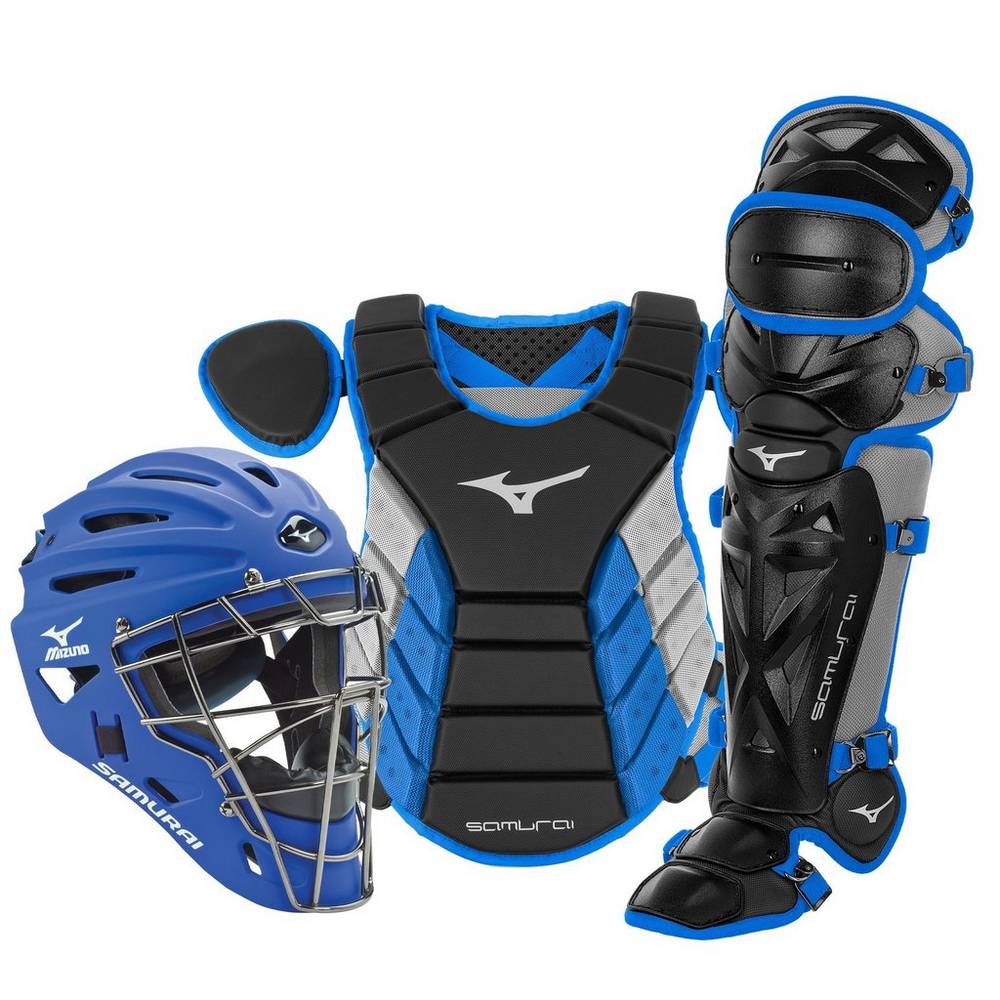 Mizuno Samurai Adult 15" Boxed - Erkek Catchers Gear - Siyah/Kraliyet Mavisi Türkiye (ESVZKR-851)